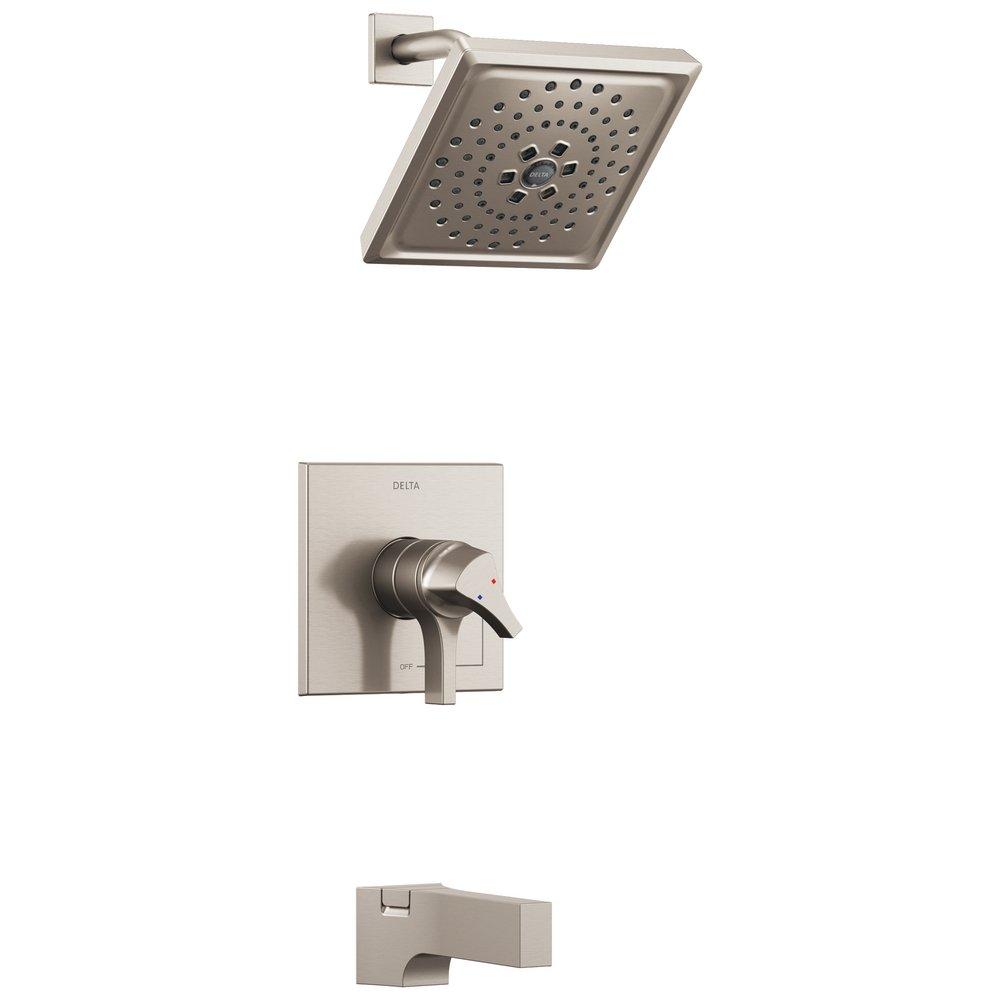 Delta Faucet Stainless Two Handle Multi Function Bathtub & Shower Faucet (Trim Only) 