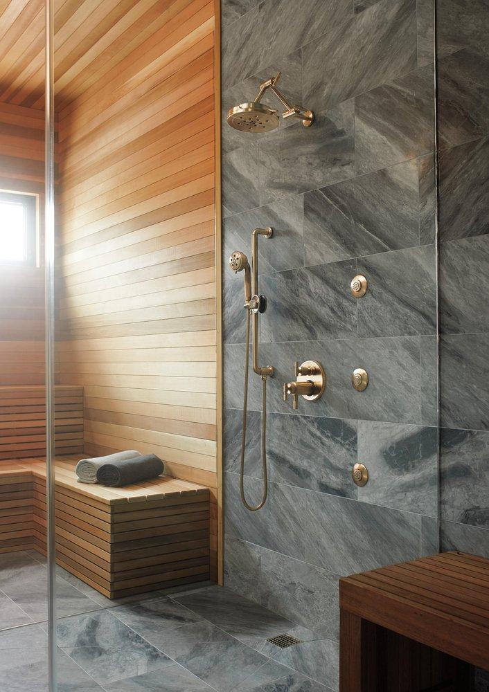 Brizo Luxe Gold Dual Function Thermostatic Valve Trim 