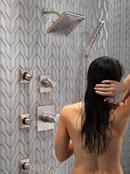 Delta Faucet Brilliance&reg; Stainless 6 Setting Single Handle Diverter Trim 