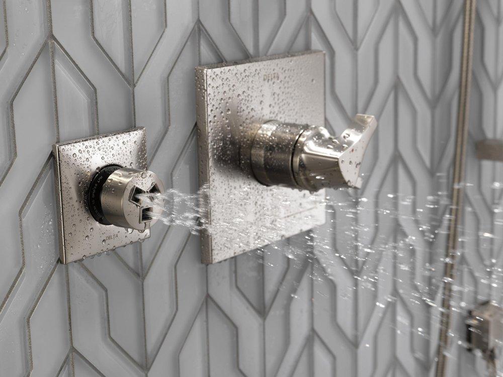 Delta Faucet Brilliance&reg; Stainless 6 Setting Single Handle Diverter Trim 