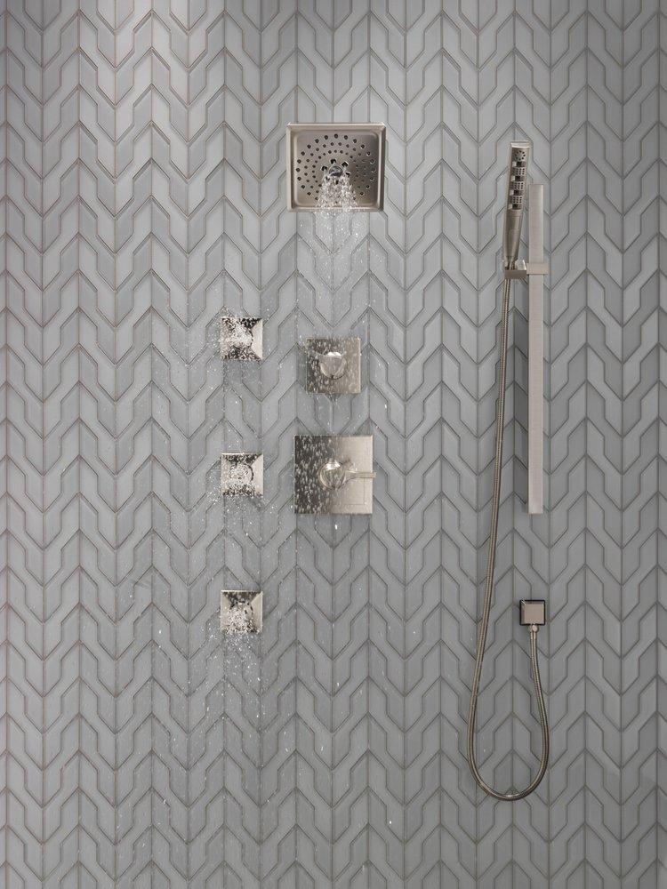 Delta Faucet Brilliance&reg; Stainless 6 Setting Single Handle Diverter Trim 