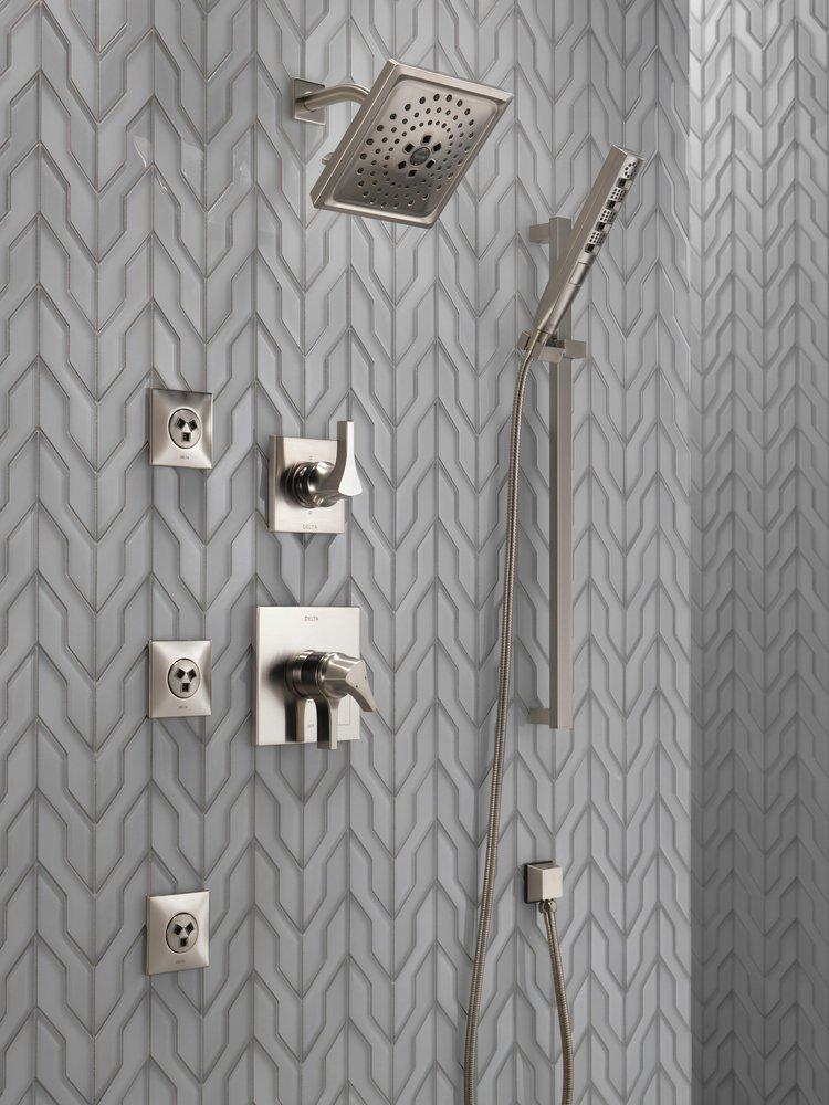 Delta Faucet Brilliance&reg; Stainless 6 Setting Single Handle Diverter Trim 