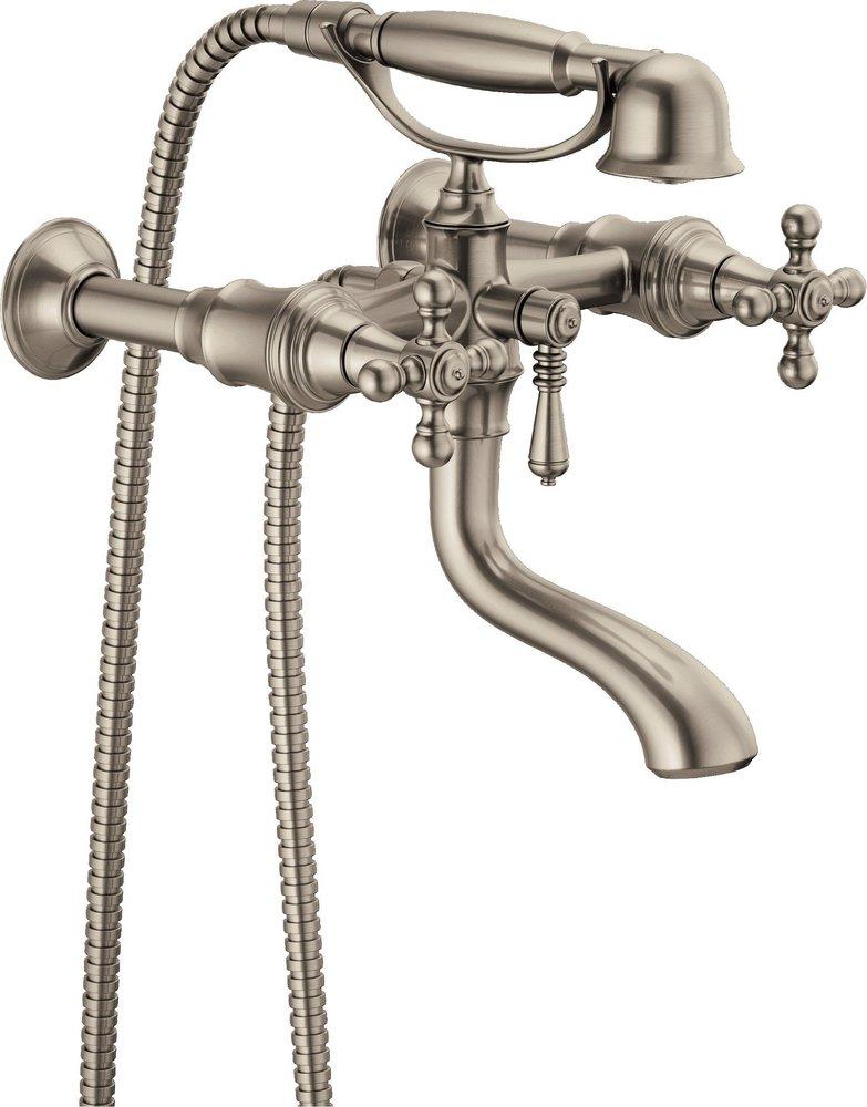 Brizo Brushed Nickel Two Handle Wall Mount Filler Trim Only 