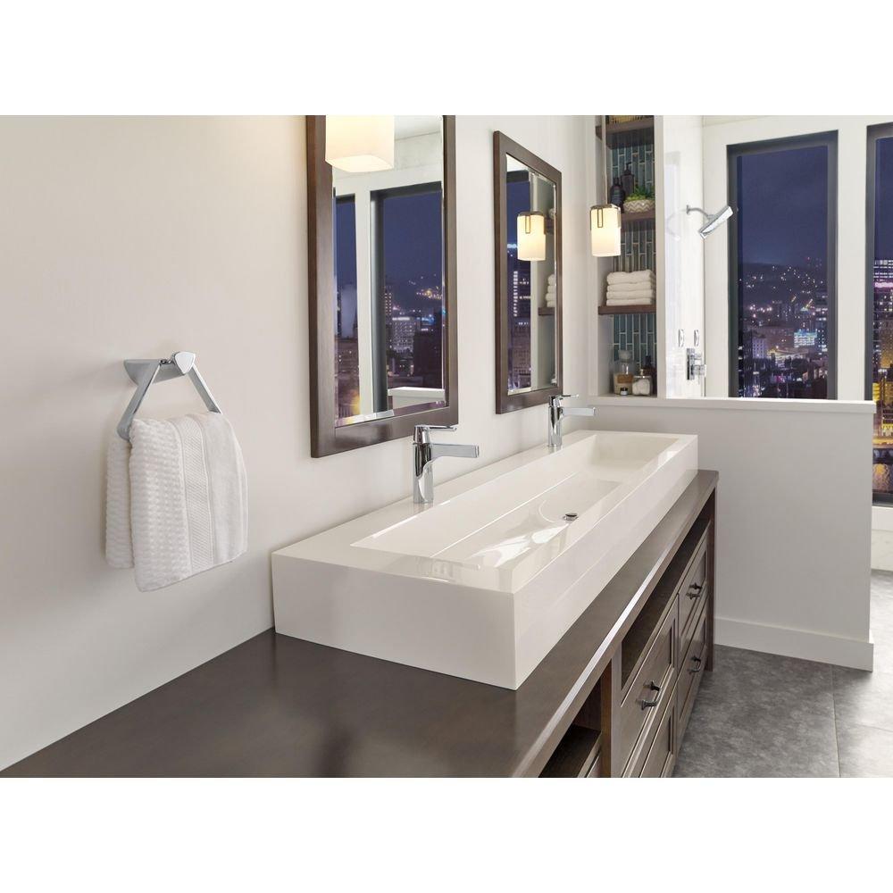 Delta Faucet Brilliance Stainless 7-1/2 in. 1.2 gpm 1-Hole Lavatory Faucet with Single Lever Handle 