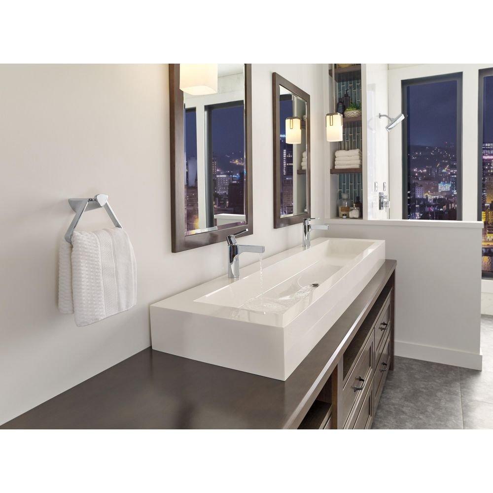 Delta Faucet Brilliance Stainless 7-1/2 in. 1.2 gpm 1-Hole Lavatory Faucet with Single Lever Handle 