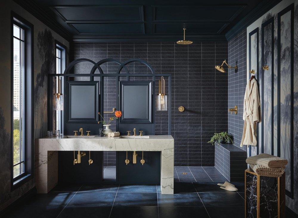 Brizo Brilliance&reg; Luxe Gold&reg; 4-1/2 in. 3-Function Diverter Trim (Less Handle) 