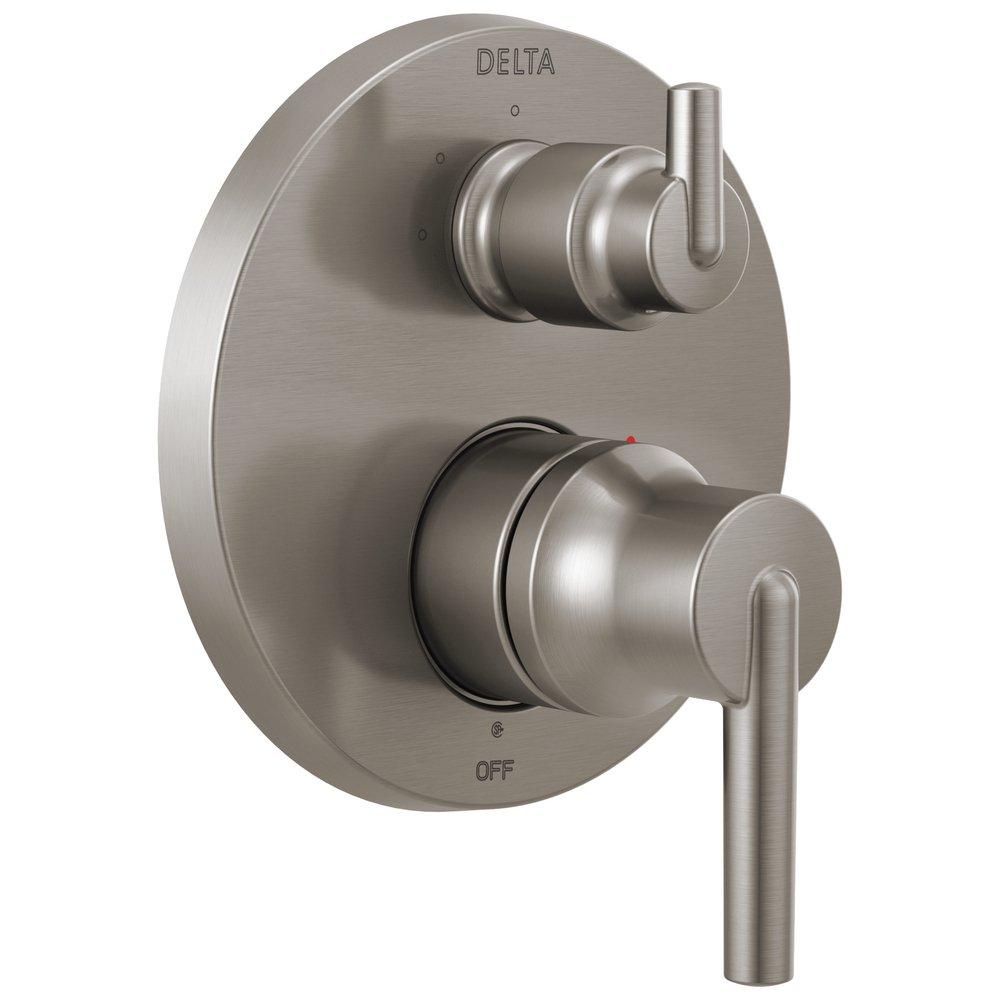 Delta Faucet Stainless 6-5/8 in. Valve Trim with 3-Setting Integrated Diverter 