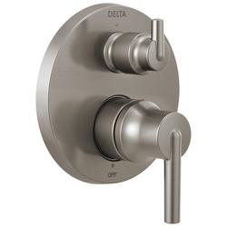 Two Handle Pressure Balancing Valve Trim with Integrated Diverter in Brilliance&reg; Stainless