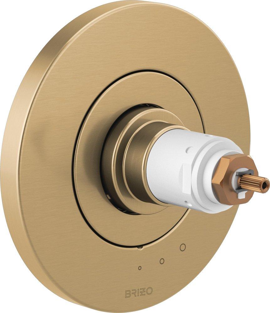 Brizo Luxe Gold Dual Function Thermostatic Mixing Valve Trim 