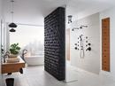 Brizo Matte Black 1.75 gpm 1-Function Ceiling Mount Pendant Showerhead 