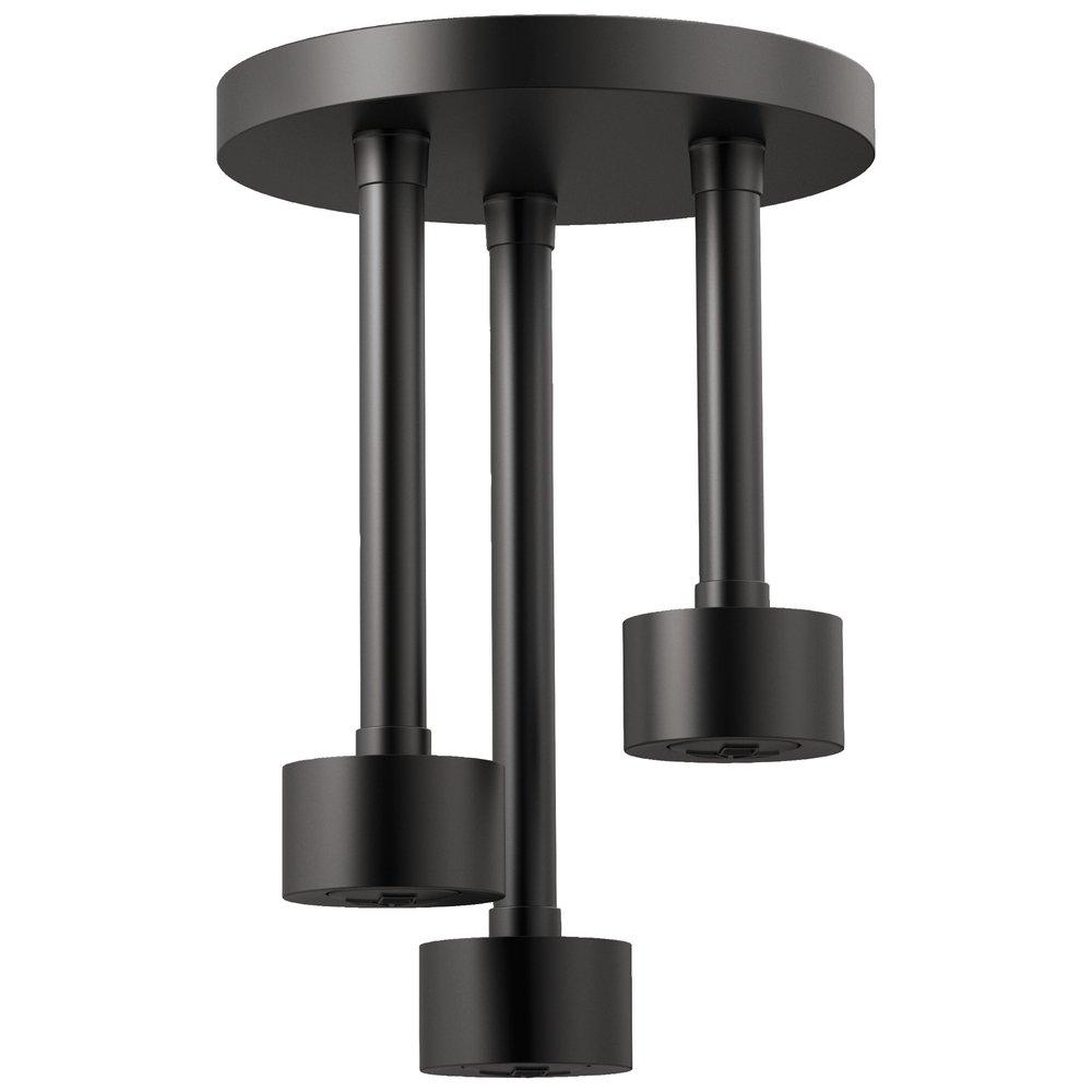 Brizo Matte Black 1.75 gpm 1-Function Ceiling Mount Pendant Showerhead 