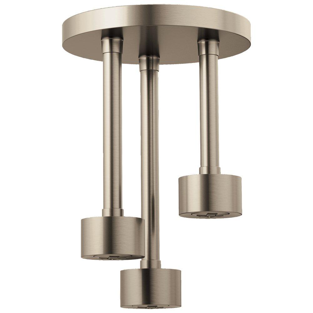 Brizo Brushed Nickel 1.75 gpm 1-Function Ceiling Mount Pendant Showerhead 