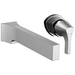 Single Handle Wall Mount Bathroom Sink Faucet in Chrome