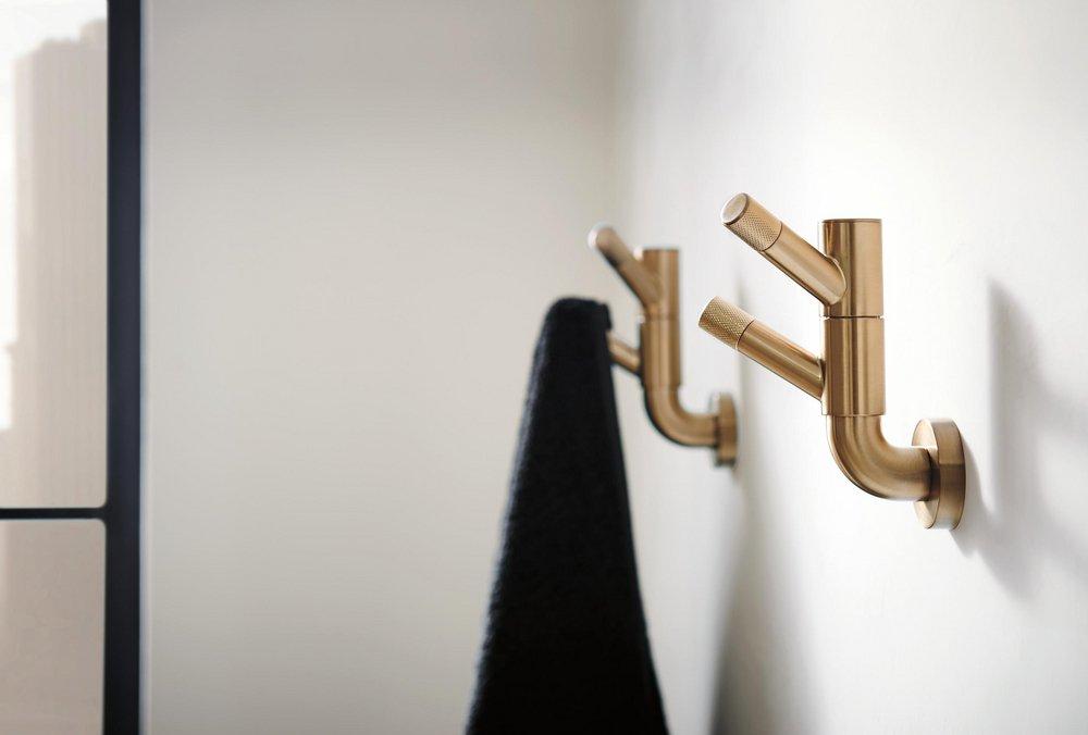Brizo Luxe Gold 2-Hook Robe Hook 