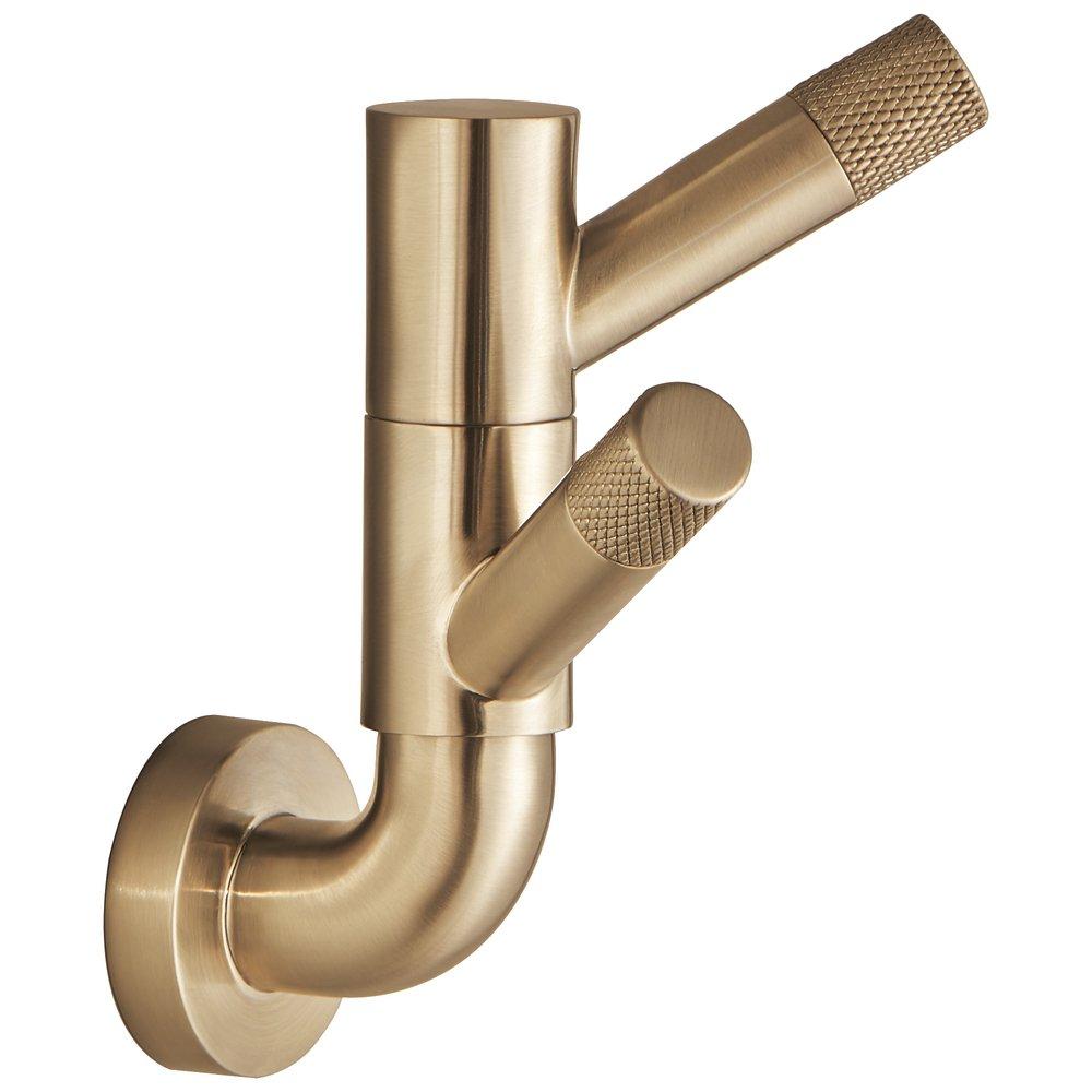 Brizo Luxe Gold 2-Hook Robe Hook 