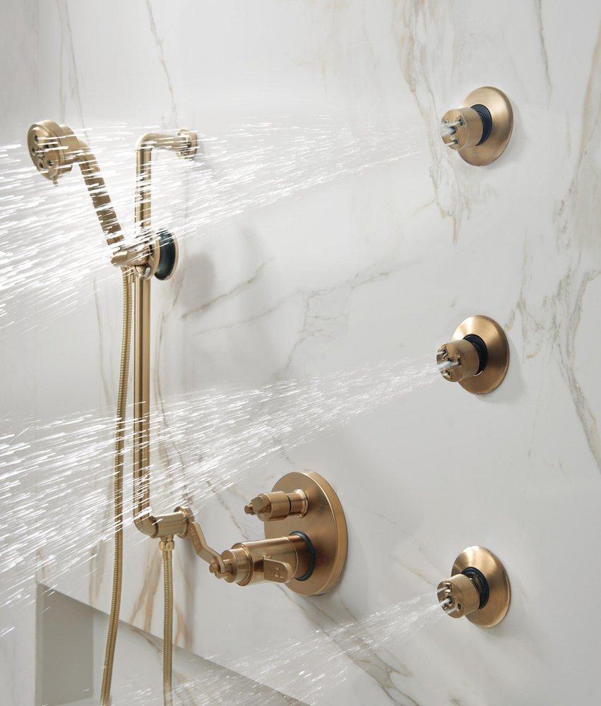 Brizo Luxe Gold 6-Function Diverter with Thermostatic Valve Trim (Less Handle) 