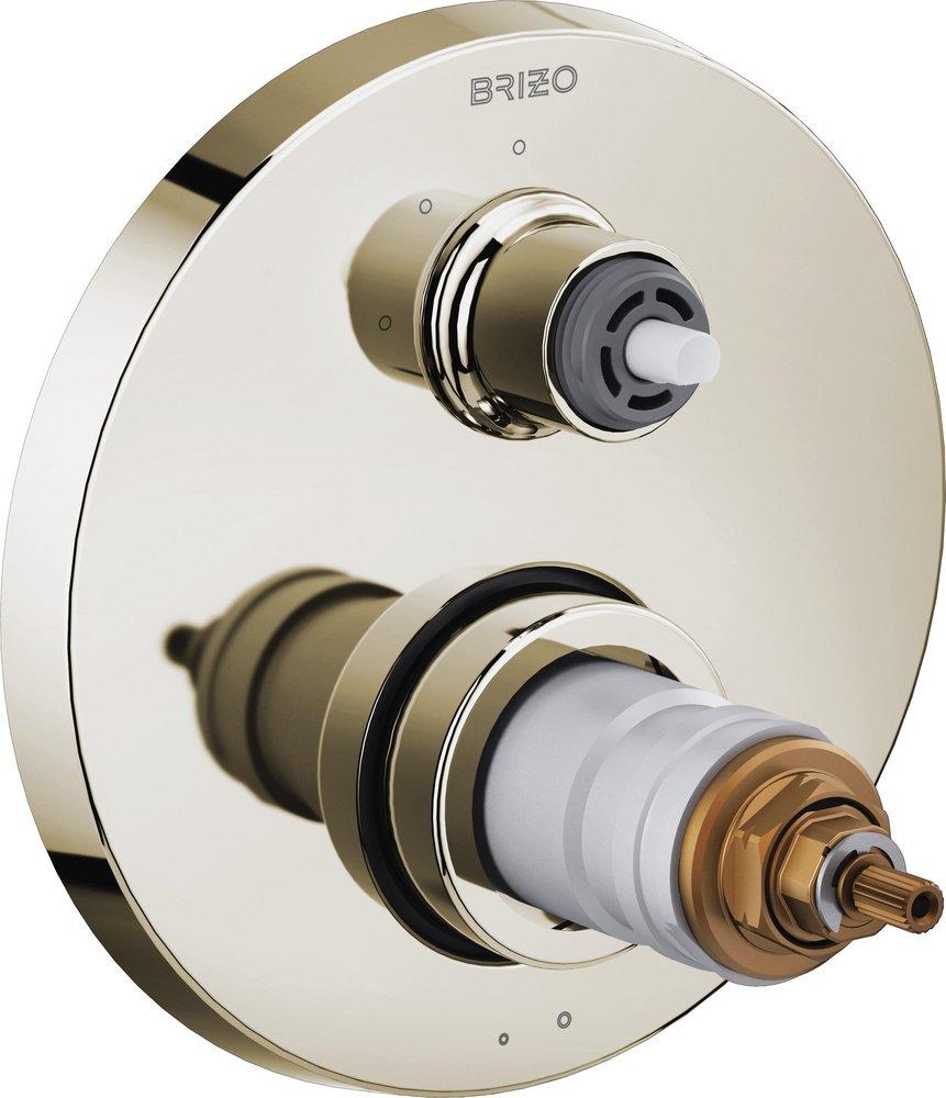 Brizo Polished Nickel Dual Function Thermostatic Valve Trim 