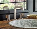 Brizo Luxe Nickel Widespread Bathroom Sink Faucet (Handles Sold Separately) 