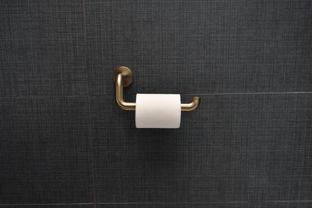 Brizo Luxe Gold Wall Mount Toilet Tissue Holder 