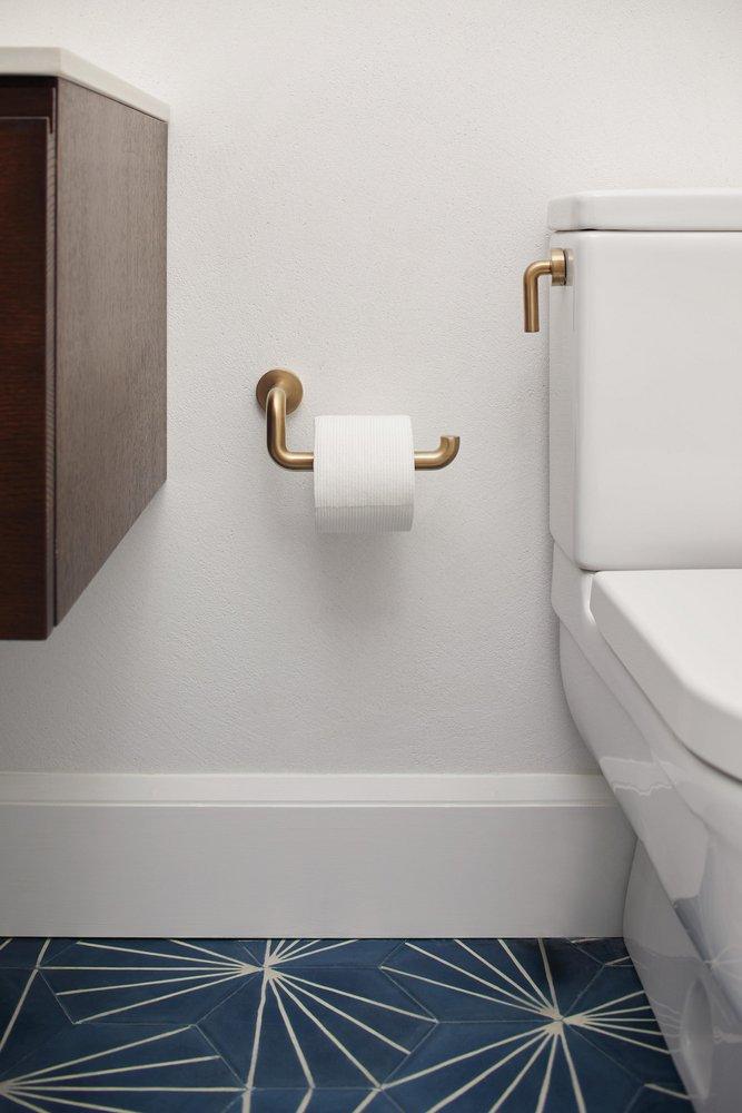 Brizo Luxe Gold Wall Mount Toilet Tissue Holder 