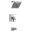 Two Handle Multi Function Bathtub & Shower Faucet in Polished Chrome (Trim Only)