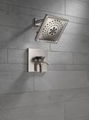 Delta Faucet Brilliance&reg; Stainless Two Handle Multi Function Shower Faucet (Trim Only) 
