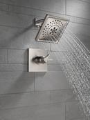 Delta Faucet Brilliance&reg; Stainless Two Handle Multi Function Shower Faucet (Trim Only) 