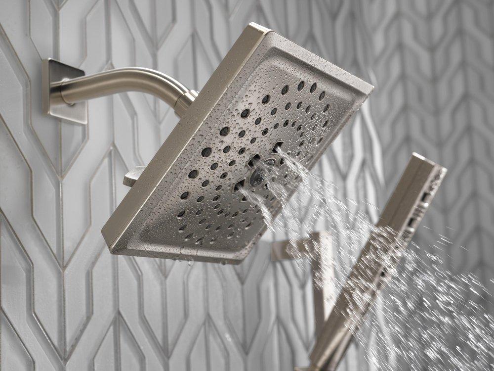 Delta Faucet Stainless Two Handle Multi Function Shower Faucet (Trim Only) 