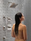 Delta Faucet Stainless Two Handle Multi Function Shower Faucet (Trim Only) 