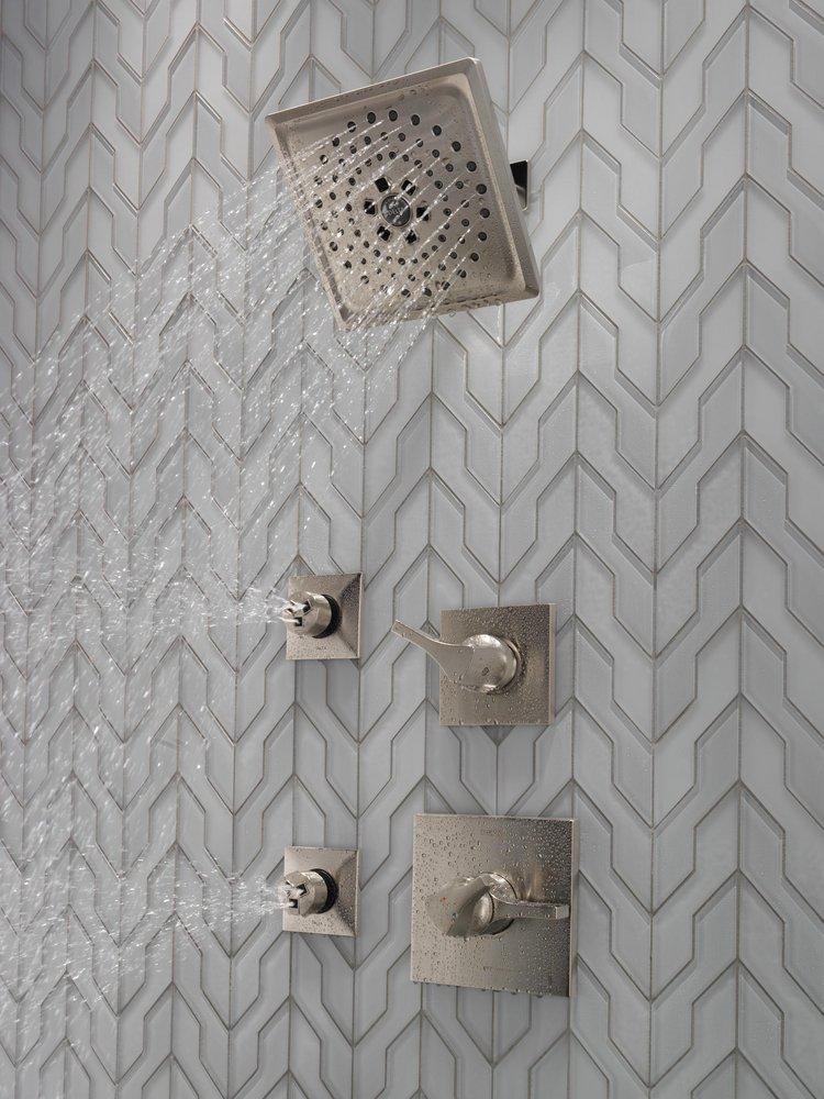 Delta Faucet Stainless Two Handle Multi Function Shower Faucet (Trim Only) 