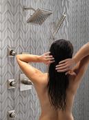 Delta Faucet Stainless Two Handle Multi Function Shower Faucet (Trim Only) 