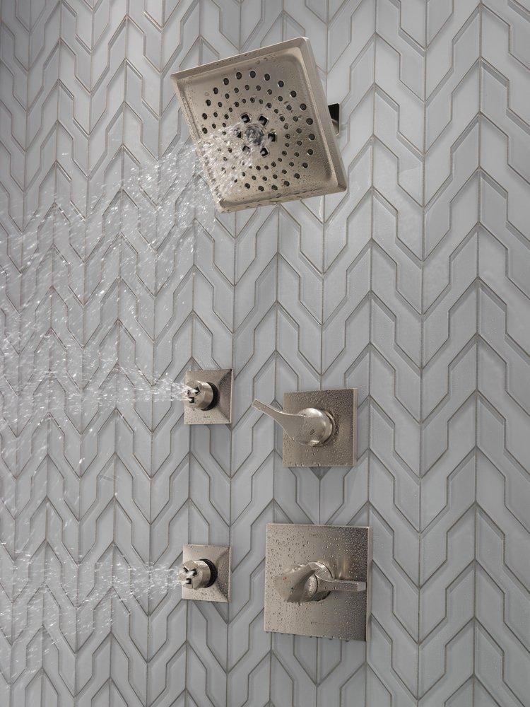 Delta Faucet Stainless Two Handle Multi Function Shower Faucet (Trim Only) 