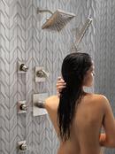 Delta Faucet Brilliance Stainless Two Handle Multi Function Shower Faucet (Trim Only) 