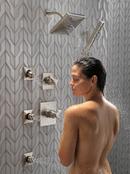 Delta Faucet Brilliance Stainless Two Handle Multi Function Shower Faucet (Trim Only) 
