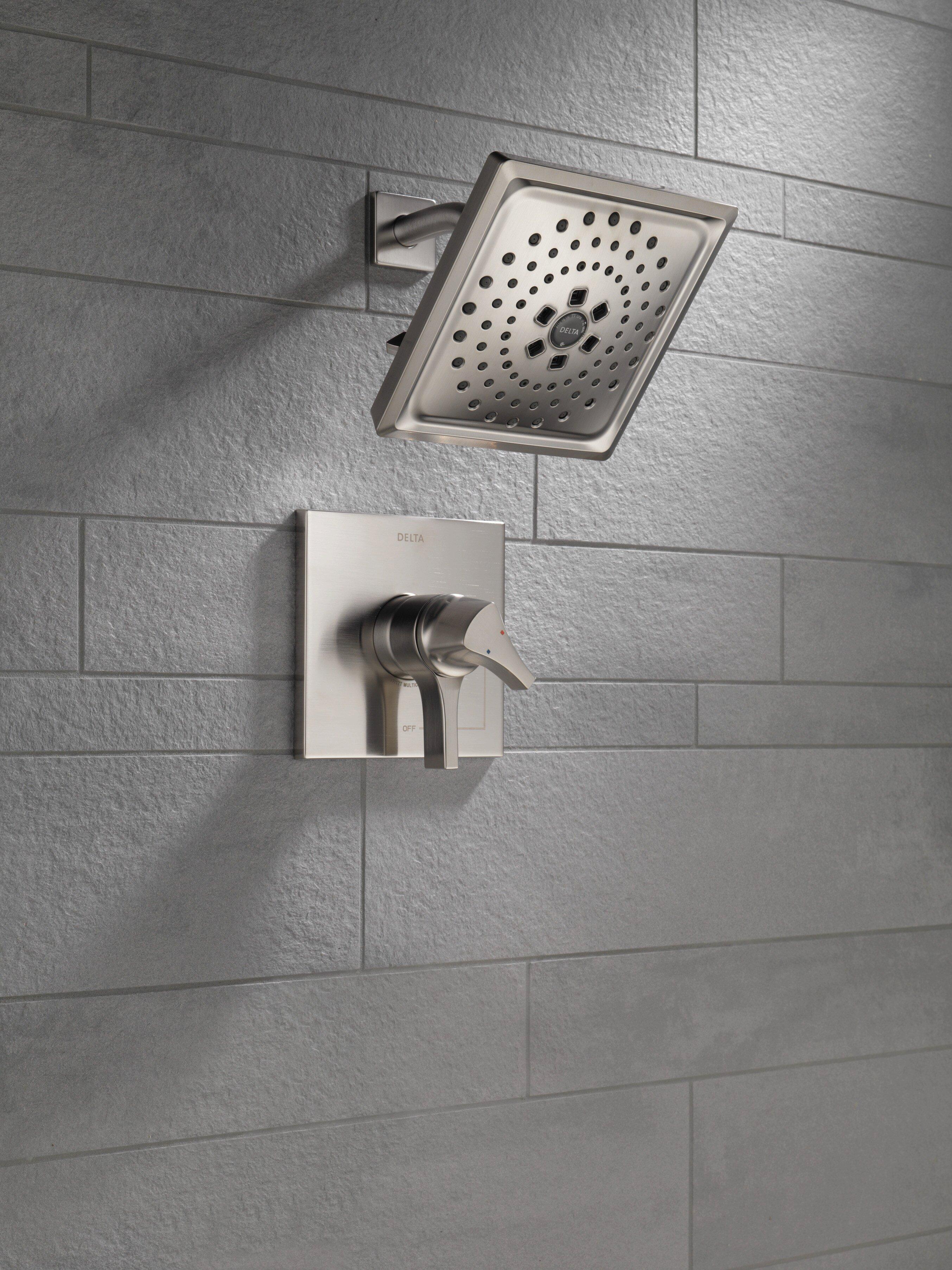 Delta Faucet Brilliance Stainless Two Handle Multi Function Shower Faucet (Trim Only) 