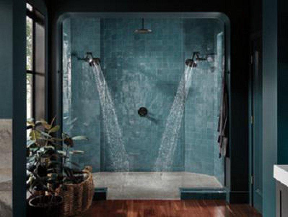 Brizo Matte Black Jointed Shower Arm and Flange 