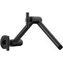 Brizo Matte Black 1/2 in. NPSM Brass Shower Arm and Flange 