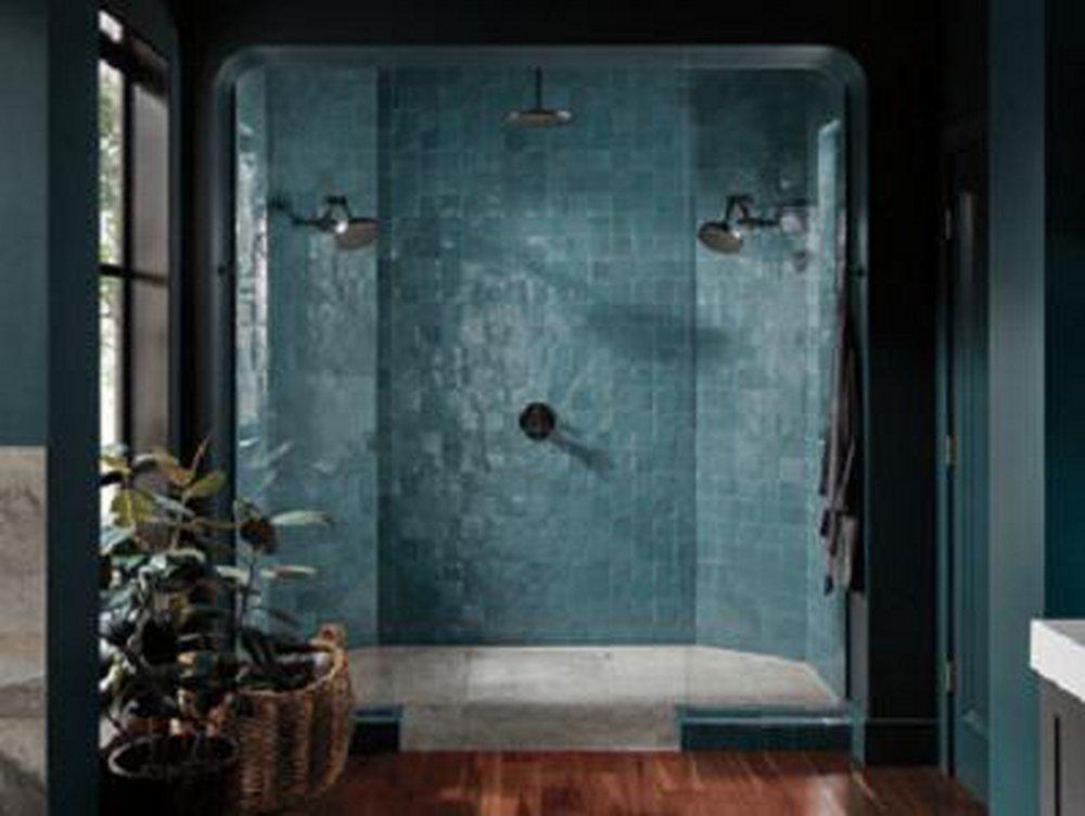 Brizo Matte Black Jointed Shower Arm and Flange 