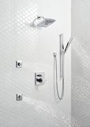 Delta Faucet Chrome Three Handle Pressure Balancing Valve Trim with Integrated Diverter 