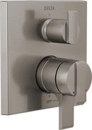 Delta Faucet Brilliance® Stainless Two Handle Bathtub & Shower Faucet Trim Only 