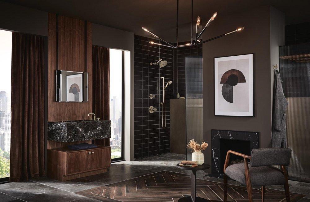 Brizo Brilliance&reg; Polished Nickel 4-1/2 in. Diverter Trim in Luxe Gold (Less Handle) 