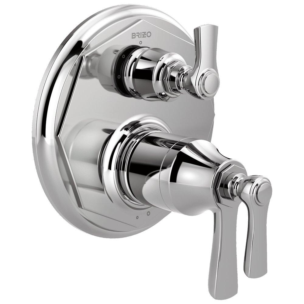 Brizo Chrome 3-Function Diverter with Thermostatic Valve Trim 