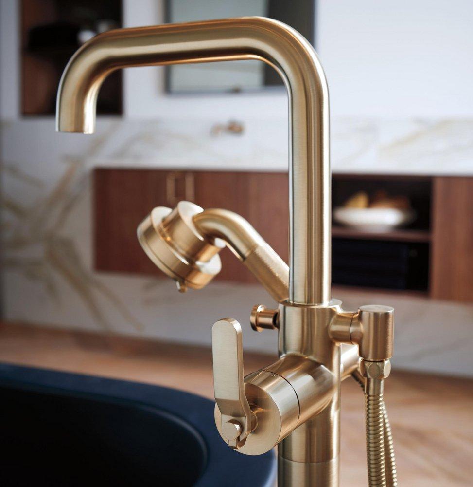 Brizo Luxe Gold Floor Mount Filler (Handles Sold Separately) 