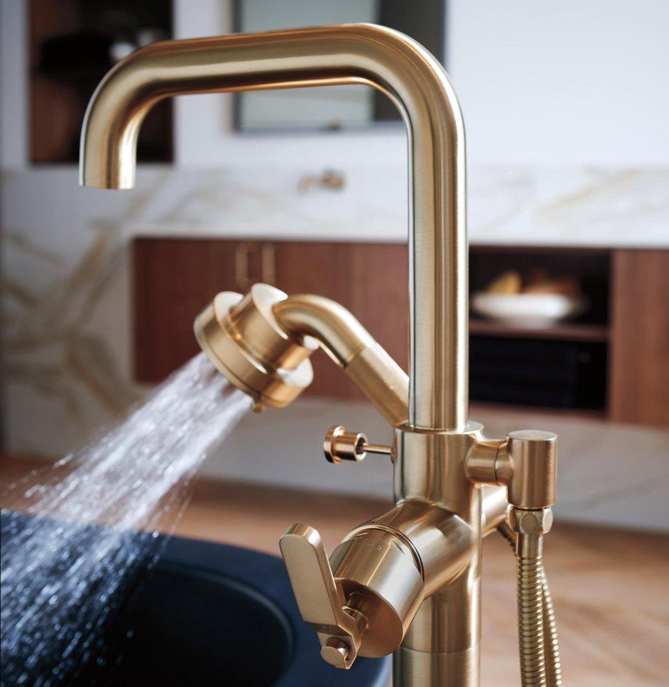 Brizo Luxe Gold Floor Mount Filler (Handles Sold Separately) 