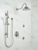 Delta Faucet Brilliance Stainless Three Handle Pressure Balancing Valve Trim with Integrated Diverter 