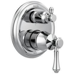 Two Handle Pressure Balancing Valve Trim with Integrated Diverter in Chrome