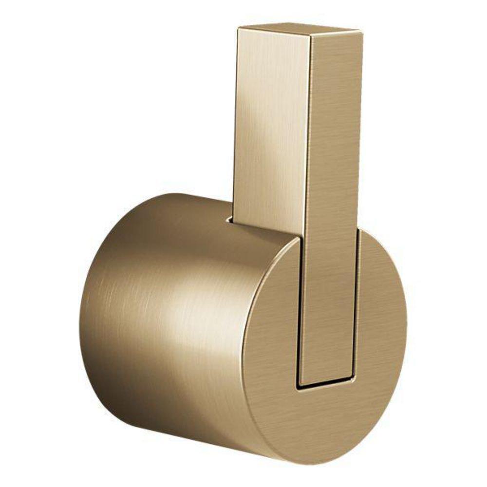 Brizo Brilliance Luxe Gold Freestanding Tub Filler with Single Lever Handle Kit 