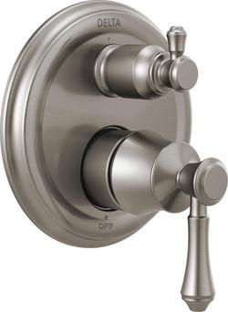Two Handle Pressure Balancing Valve Trim in Brilliance&reg; Stainless