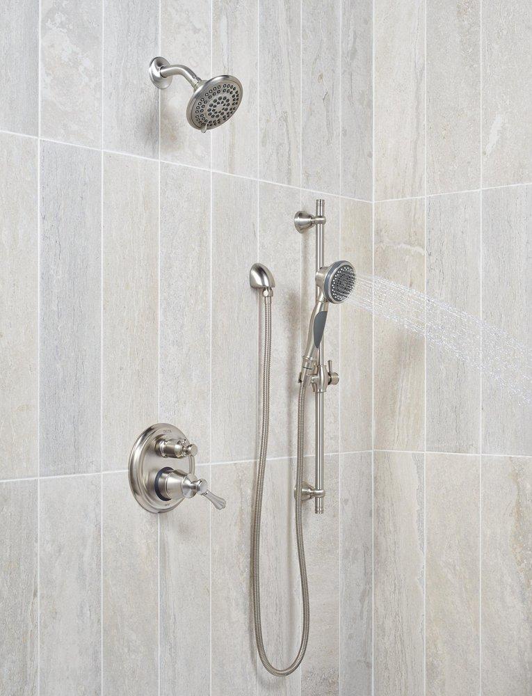 Delta Faucet Brilliance Stainless Two Handle Multi Function Bathtub & Shower Faucet Trim Only 