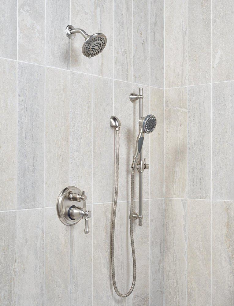 Delta Faucet Brilliance Stainless Two Handle Multi Function Bathtub & Shower Faucet Trim Only 